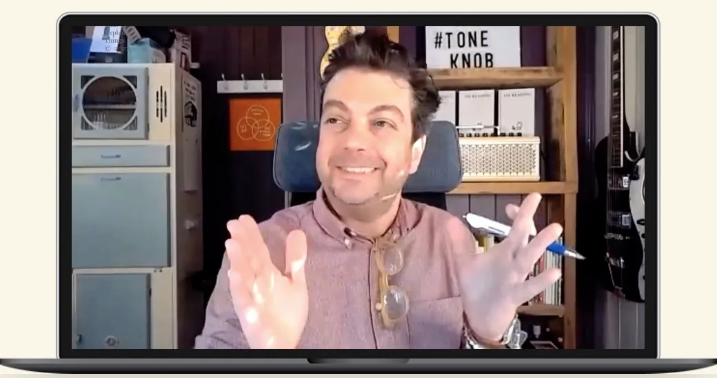 Nick Parker on a computer screen.