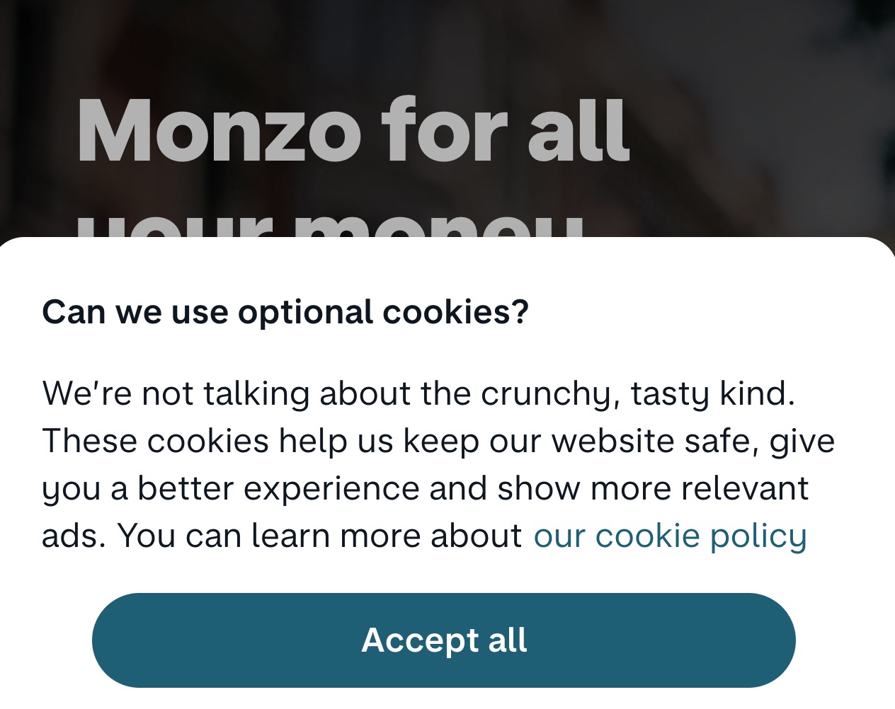Monzo cookies.