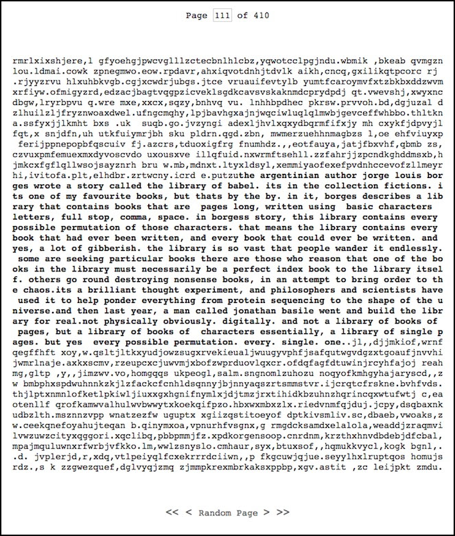 Screenshot of an email containing sections of real words and other sections of indecipherable text.